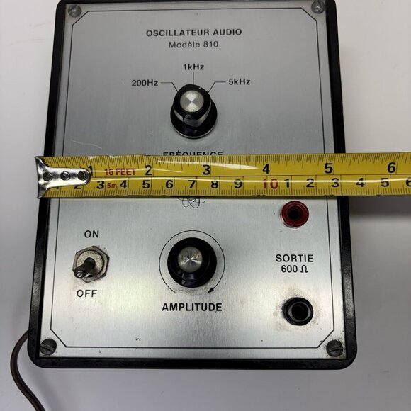 Vintage TECCART Audio Oscillator Model 810 5kHz 600 Ohm Ω Lab Gear UNTESTED - Picture 10 of 10